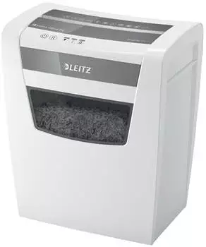 Leitz IQ Home Office Kreuzschnitt-Aktenvernichter P-4, Weiß (80091000)