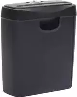 vidaXL Aktenvernichter 6 Blatt Streifenschnitt Schwarz
