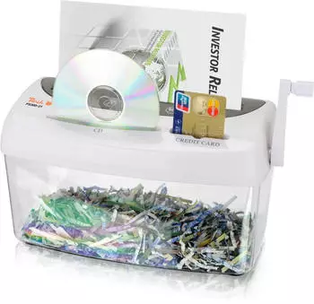 Peach Cross Cut Hand Shredder