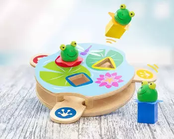 Schmidt-Spiele Saltino Frosch-Katapult mit Sortierfunktion