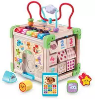Vtech Motorikw&uuml;rfel "Vtech Baby, Interaktiver Holz-Spielw&uuml;rfel"