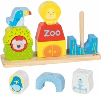 Goki Steck- und Stapelspiel Zoo, per St