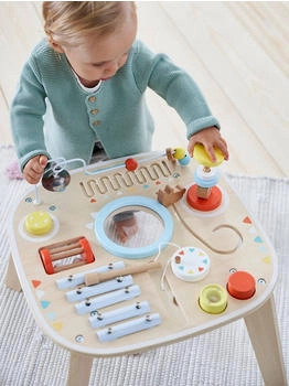 Vertbaudet Baby Spieltisch mit Musikinstrumenten natur/mehrfarbig