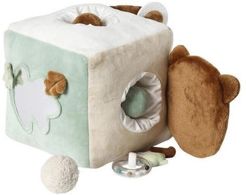 Vertbaudet Baby Activity-Stoffwürfel Green Forest braun