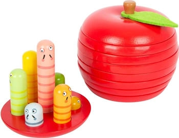 Small Foot Design Lernspiel Logisteck Apfel mit farbenfrohen Raupen f&uuml;r Kinder ab 3 Jahren (11915)