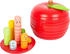 Small Foot Design Lernspiel Logisteck Apfel mit farbenfrohen Raupen für Kinder ab 3 Jahren (11915)