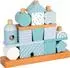 Small Foot Design Stapelhaus aus Holz, blau, 18-tlg.