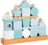 Small Foot Design Stapelhaus aus Holz, blau, 18-tlg.