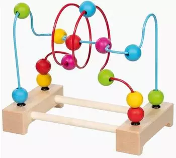 Goki Motorikschleife, bunt, Holzspielzeug (59963)