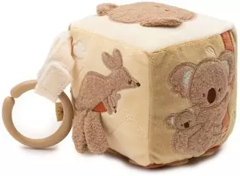 Jollein Kangaroots Aktivit&auml;tsw&uuml;rfel mit Spiegel, 10x10cm (017-512-68173)