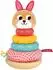 Goula Stacking Rabbit Sensorisches Stapelspielzeug Holz, Silikon & Stoff (1110100755)