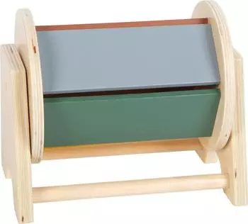 Small Foot Design Montessori Drehtrommel aus Holz, FSC, 5 Farbfl&auml;chen (12742)