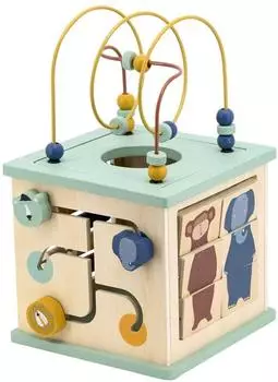Trixie Animal Activity Cube 5-in-1, Holz, bunt (36-828)