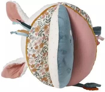 Vertbaudet Activity-Ball Retro Flower, gelb