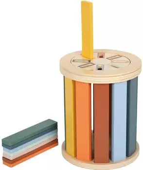 Small Foot Design Montessori Sortierspiel mit Trommel, Holz (12816)