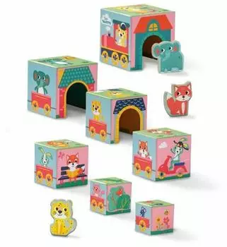 SES Creative Stapelturm mit Tierfiguren (13142)