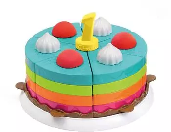 Chicco Regenbogentorte Montessori 42-teilig, Stapelspiel, 12-36 Monate
