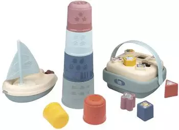 Smoby Little Smoby Set Segelboot, Magic Tower und Formensteckspiel (7600140104)
