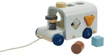 Plan Toys Sortierbus, Holz, mehrfarbig (5170)