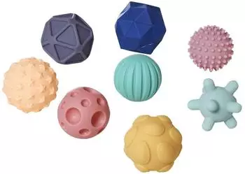 Vertbaudet 8er-Set Sensorikbälle, mehrfarbig