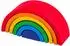 Betzold Regenbogen-Baustein klein, bunt, Holz (758986)