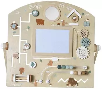 Vertbaudet Baby Activity-Tafel "Grüner Wald" aus Holz FSC