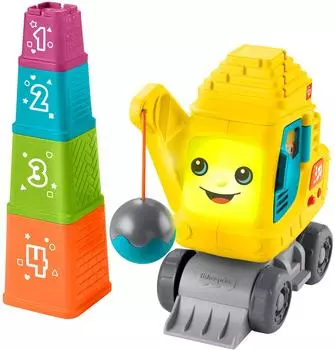 Fisher-Price Zahl- und Stapel-Kran mit Licht und Sound (HXF48)