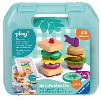 Ravensburger Play+ Meine ersten Stapelspieße, Babyspielzeug ab 18 Monaten (12034062)