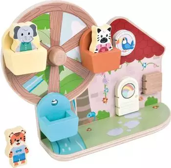 Small Foot Design Motorikspielzeug Riesenrad &bdquo;Jungle Friends", Holz
