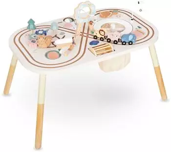 Mamabrum 10-in-1 Aktivit&auml;tstisch aus Holz f&uuml;r Kinder 3+ (MAM169 EDU TABLE)