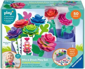 Ravensburger Play+ Blumen Steck- und Spiel-Set: Meine kreative Blütenwelt (12034164)