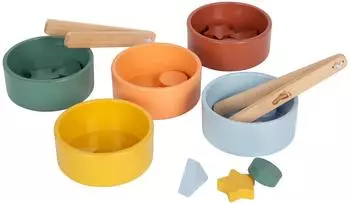 Small Foot Design Montessori Sortierspiel mit Zange, Holz