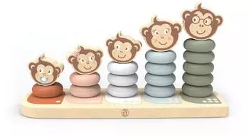 NICI Speedy Monkey Stapelspiel Affenfamilie (SP1003)