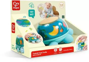 HaPe Musikalische Schildkr&ouml;te, dreht sich und spielt, mehrfarbig (E0140)