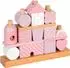 Small Foot Design Stapelhaus aus Holz, rosa, 18-teilig (12713)