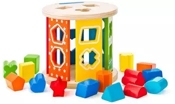 Woody Shape Sorter Holz, Farben und Formen (91985)