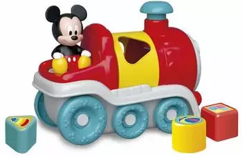 Clementoni Disney Shape Sorter Mickey Mouse Zug, 5-teilig