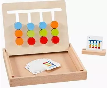 Goki Farbsortiertafel in Holzkiste, zusammenklappbar (58406)