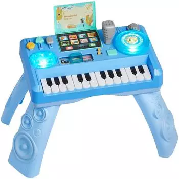 VEVOR Baby-Aktivitätstisch 16 Spiele DJ-Plattenspieler 133 Töne LED