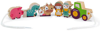 Janod Stringable Farm - Themed Beads (wood)