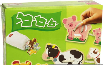 Goula Fädelspiel Tierütter und Kinder