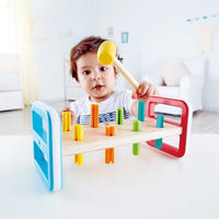 Hape E0506, Hape Regenbogen-Klopfbank, 10-tlg.