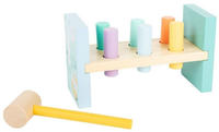 Small Foot 11723, Small Foot - Wooden Hammer Bench Pastel 8 pcs.