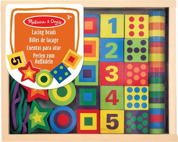 Melissa & Doug Lacing Beads in a Box - Perlenset