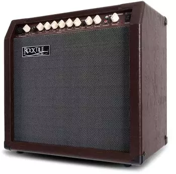 Rocktile AA-30 BN Eric Akustikverst&auml;rker 30W, 2 Kan&auml;le, braun (00056220)
