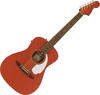 Fender Malibu Player Fiesta Red WN White Pickguard Electro-Acoustic Guitar