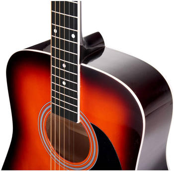 Classic Cantabile Westerngitarre Starter-SET inkl. 5-teiligem Zuberhörset sunburst (WS-10SB-Set)
