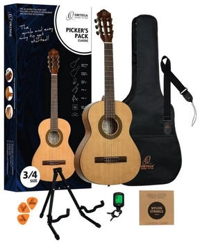 Ortega Picker´s Pack 3/4 Gitarren Starterset Ortega Picker´s Pack 3/4 Gitarren Starterset