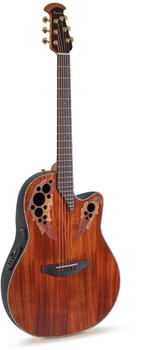 Ovation Celebrity Elite Plus CE44P Mid Cutaway Figured Koa