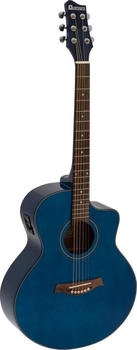 Dimavery STW-90 Westerngitarre crystal blue